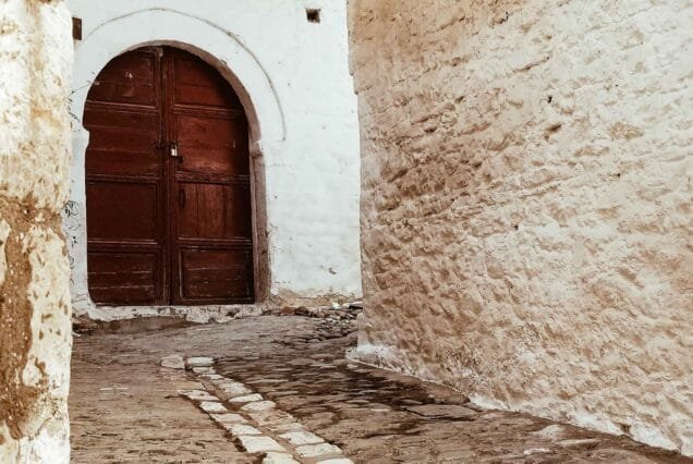 Mangalem Square, Wood Door 2 - Berat