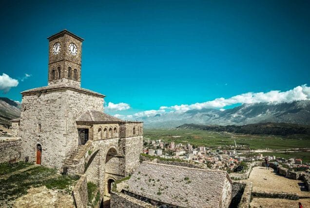 Old City, Castel, The Old Clock - Gjirokaster